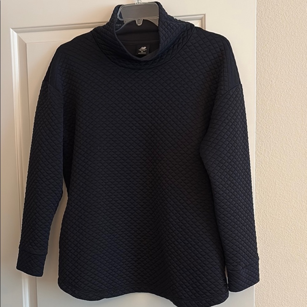 New Balance Women's Black Quilted Sweater